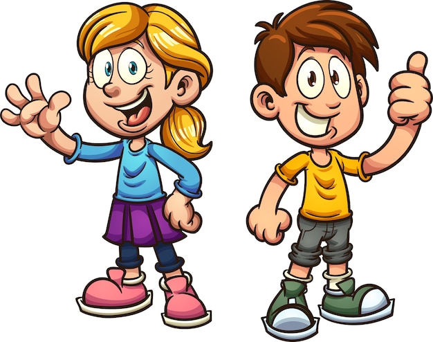Bambini dei cartoni animati