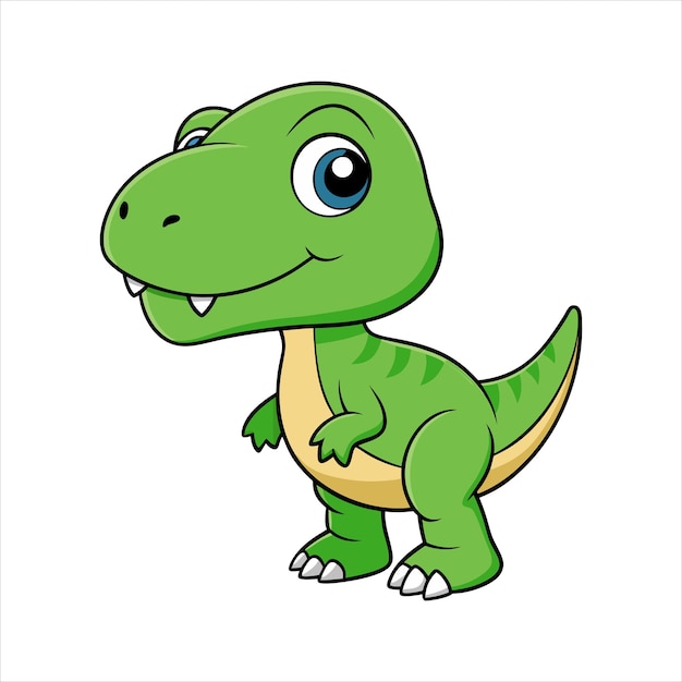 Bambino tirannosauro cartone animato