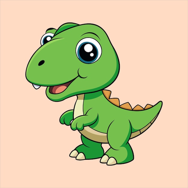 Bambino tirannosauro cartone animato