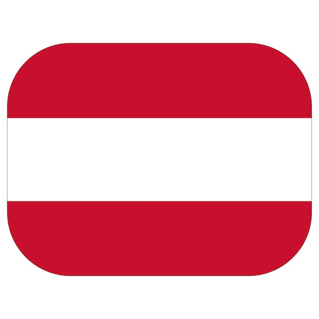 Bandiera austriaca in forma di disegno Bandiera dell'Austria
