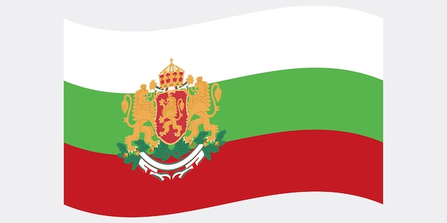 Bandiera bulgara in forma vettoriale