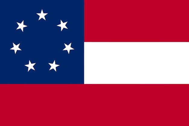 Bandiera degli Stati Confederati d'America 4 marzo 1861 21 maggio 1861