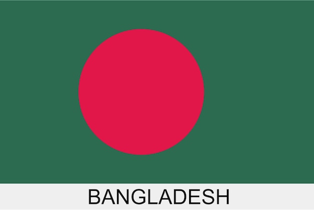 Bandiera del Bangladesh. Isolato Bandiera del Bangladesh.