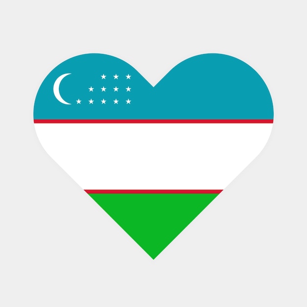 Bandiera del cuore dell'Uzbekistan