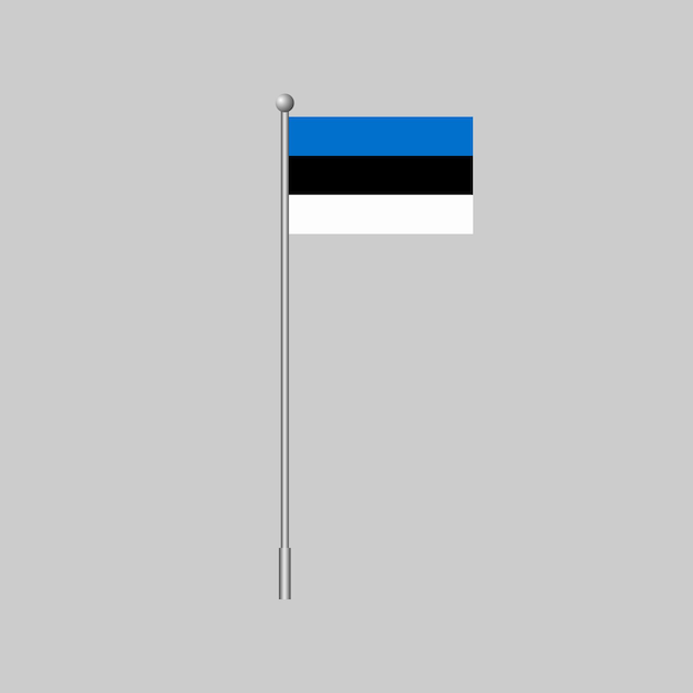 Bandiera dell'Estonia Illustrazione vettoriale