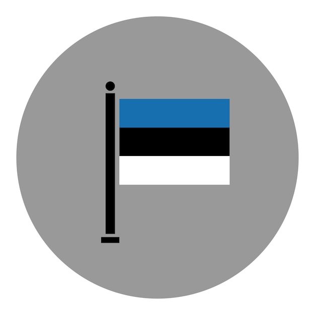 Bandiera dell'Estonia illustrazione vettoriale