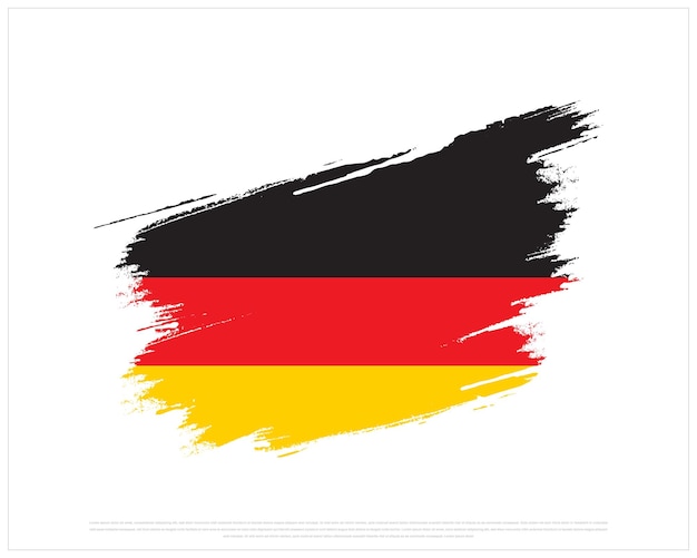 Bandiera della Germania Giorno dell'unità della Germania Giornata nazionale Bandiera la Germania su sfondo bianco