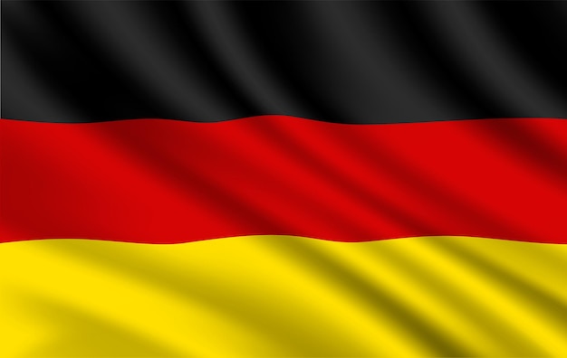 Bandiera della Germania Identità vettoriale nazionale tedesca