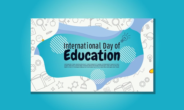 Bandiera della giornata internazionale dell'istruzione