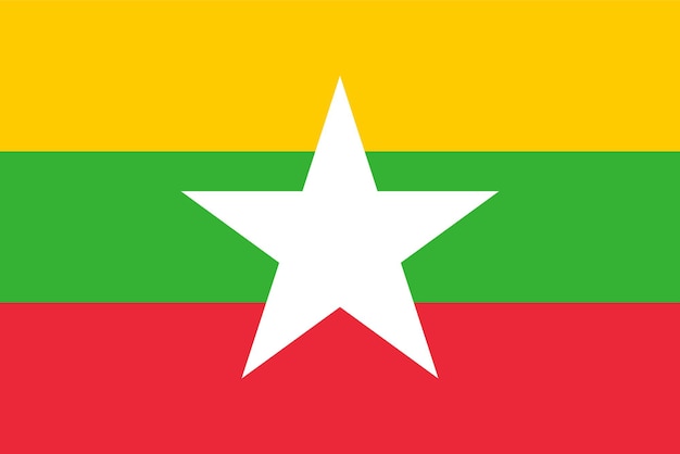 Bandiera della nazione bandiera del Myanmar