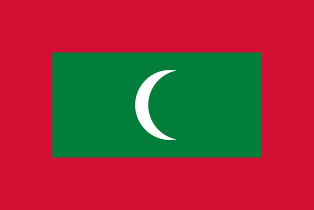 Bandiera della nazione bandiera delle Maldive