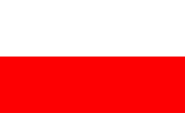 Bandiera della Polonia. Illustrazione vettoriale