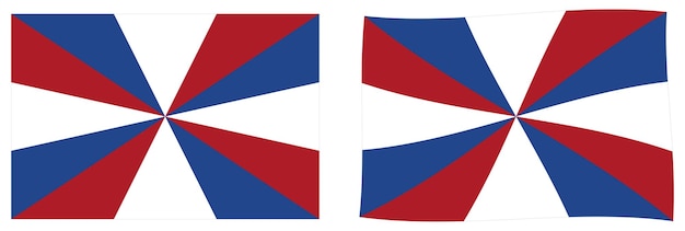 Bandiera della presa navale dei Paesi Bassi (Olanda) (Prinsengeus). Versione semplice e leggermente ondulata.