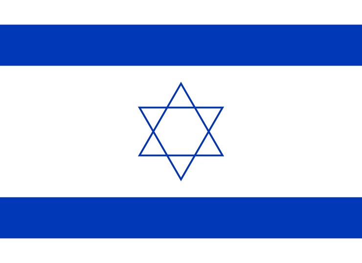 Vettore bandiera di israele