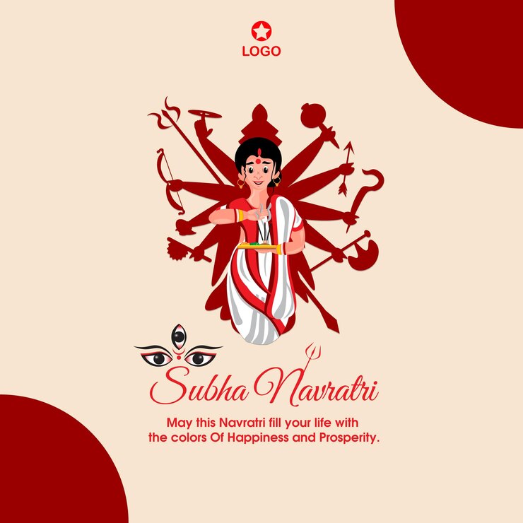 Bandiera di Subha Navratri