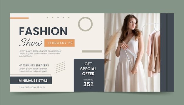 Bandiera di vendita di tendenze moda design piatto