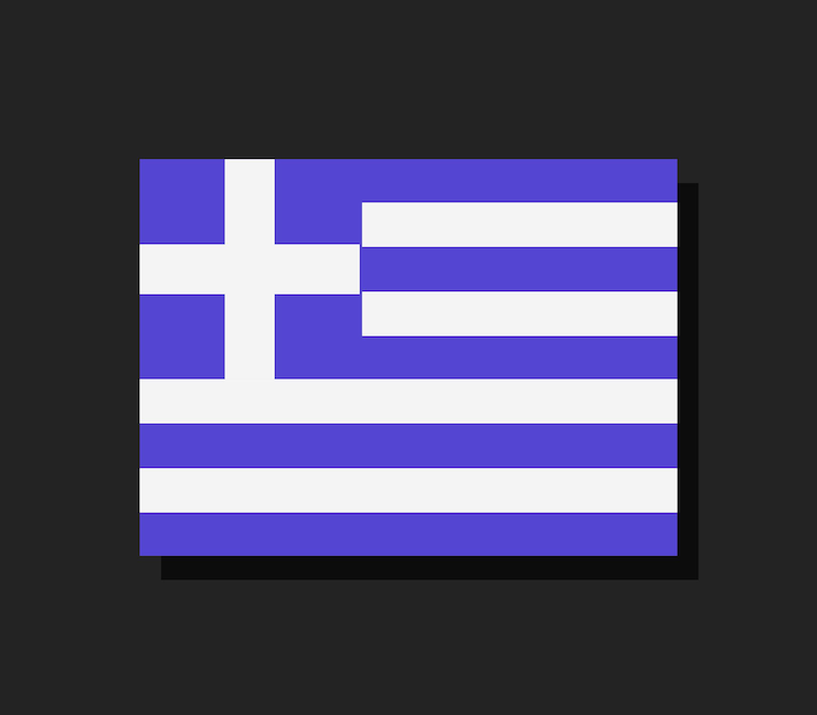 Vettore bandiera greca