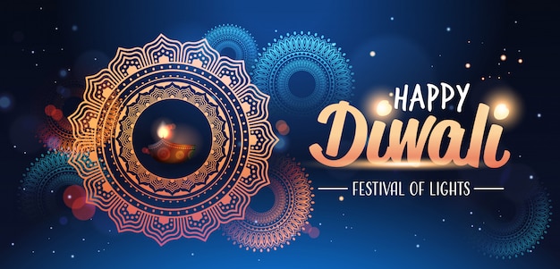 bandiera indù tradizionale diwali luci indiane tradizionali festival
