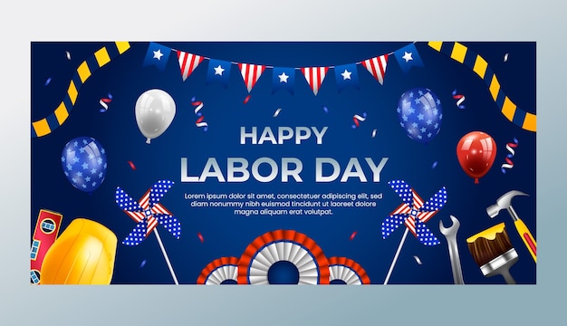 Bandiera orizzontale per la celebrazione della Festa del Lavoro
