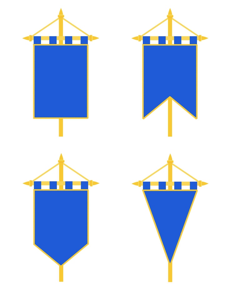Vettore bandiera reale modello realistico vuoto stock vettoriale illustrazionen