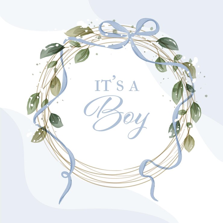 Banner annuncio baby shower, festa di rivelazione di genere