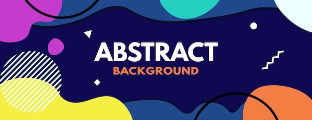 Banner astratto creativo adatto per sfondi web blog, ecc