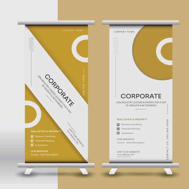 Banner aziendale per servizi commerciali e immobiliari