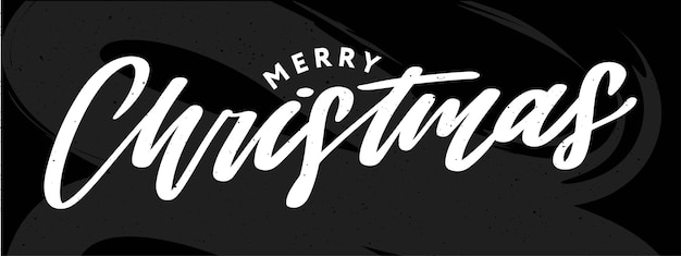 Banner Buon Natale Vacanze Capodanno Lettera carattere Illustrazione vettoriale