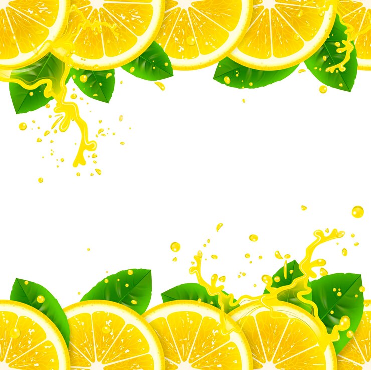 Vettore banner con limoni freschi