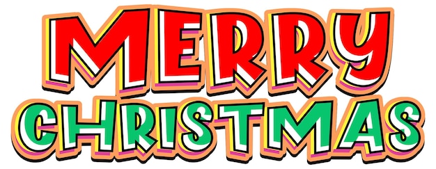 Banner con logo di font di buon Natale