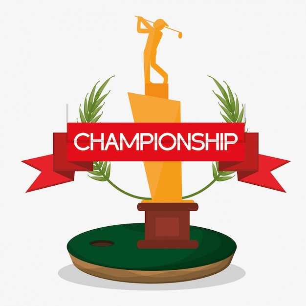 Banner da golf trofeo di campionato