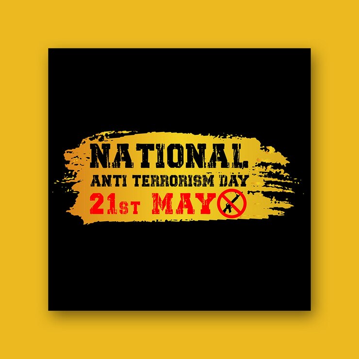 Banner del giorno contro il terrorismo