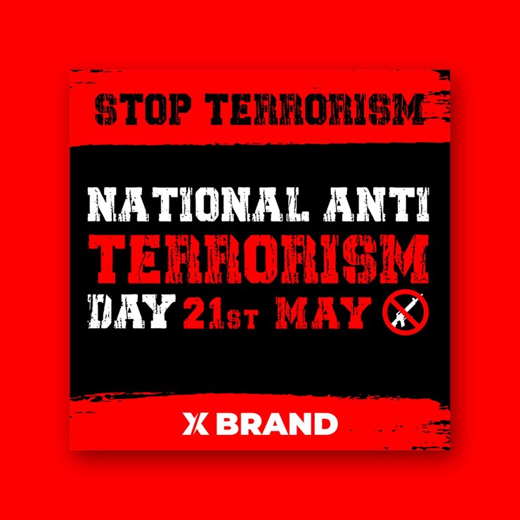 Banner del giorno contro il terrorismo