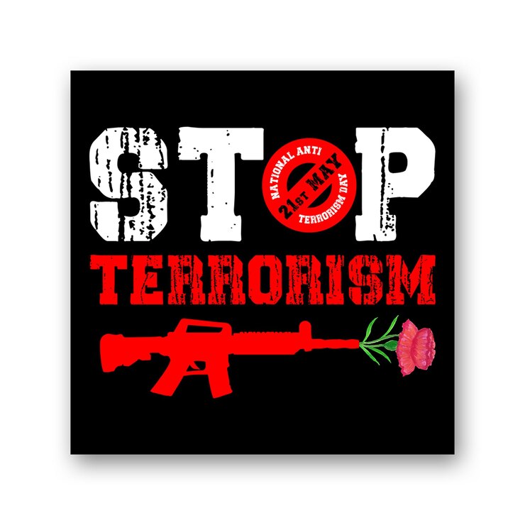 Banner del giorno contro il terrorismo