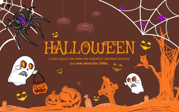 Banner del sito web del festival spettrale di Halloween