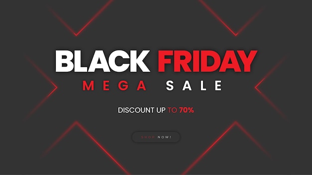 Banner della homepage del Black Friday