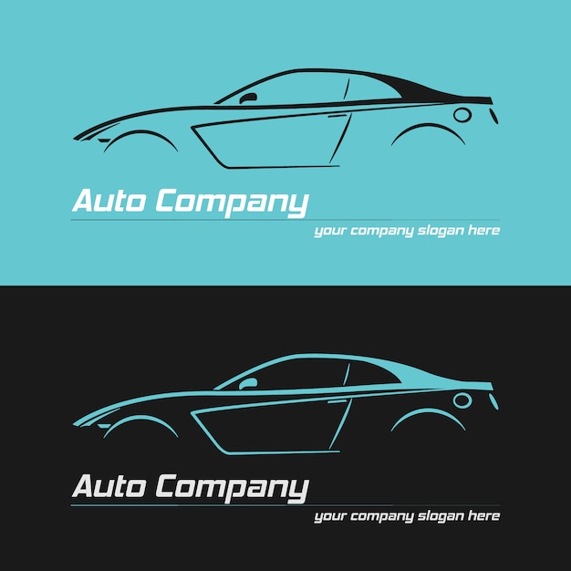 Banner design auto sportiva.