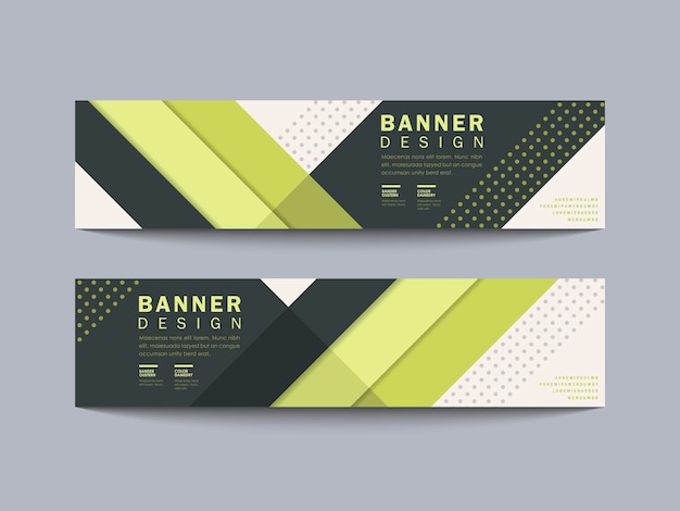 Banner design geometrico moderno