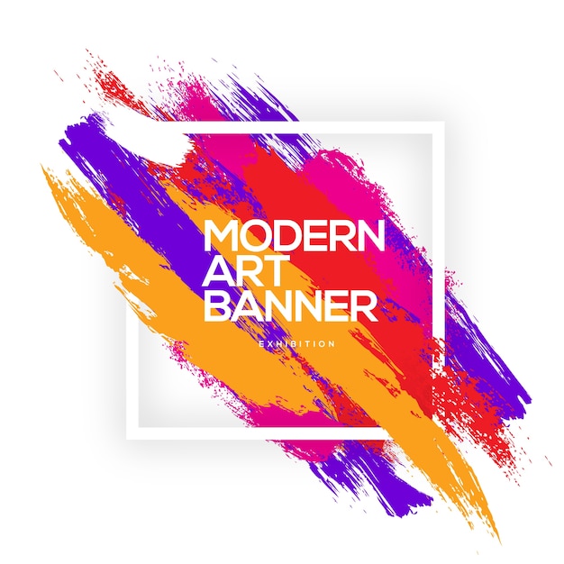 Banner di arte moderna