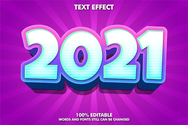 Banner di capodanno alla moda, effetto di testo modificabile