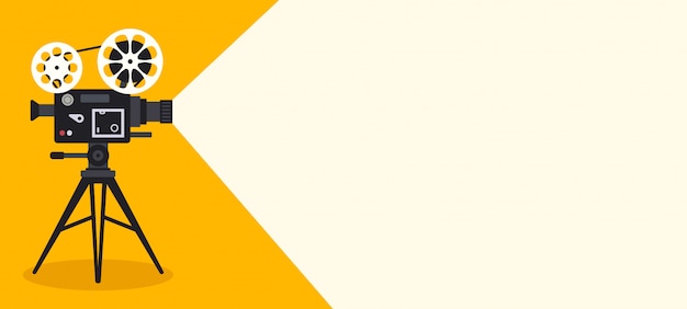 Banner di cinema retrò