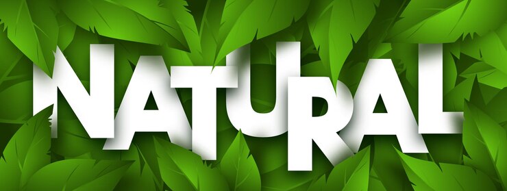 Vettore banner di concetto naturale con fogliame verde lussureggiante