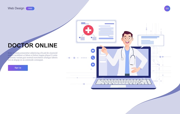 banner di consultazione online medica e sanitaria