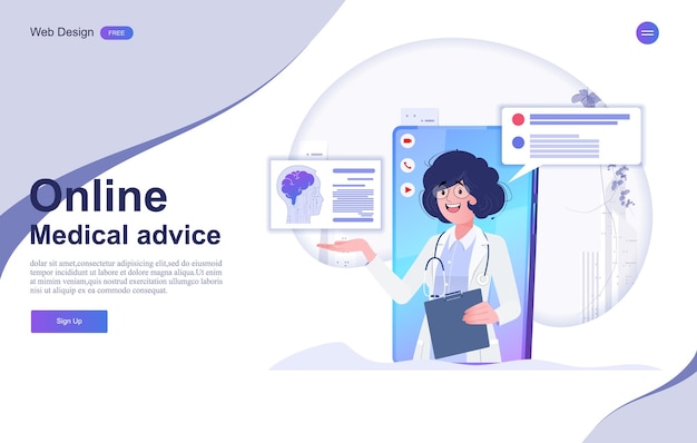 banner di consultazione online medica e sanitaria