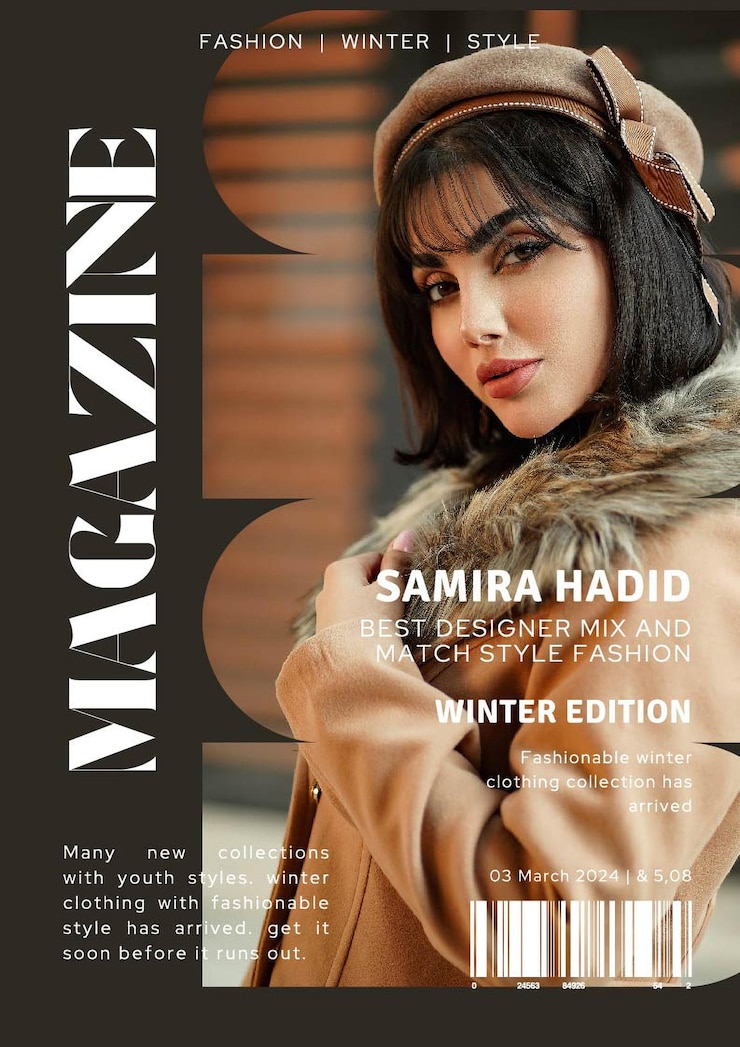 Vettore banner di copertina della rivista fashion trends modello di post sui social media
