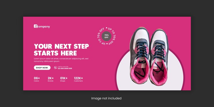 Vettore banner di copertina di scarpe sui social media modello o marketing di scarpe da ginnastica progettazione della foto di copertura di facebook