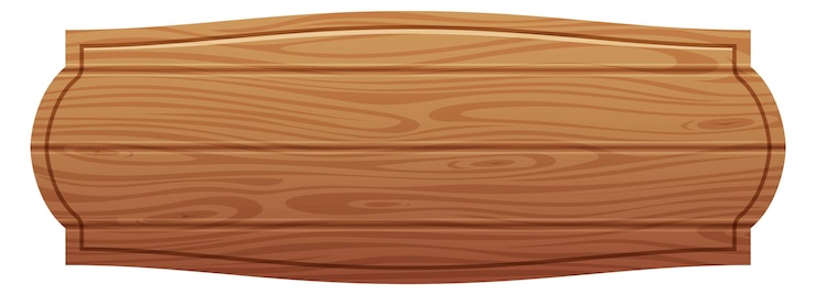 Vettore banner di etichetta textured in legno tabella di segnaletica rurale isolata su sfondo bianco