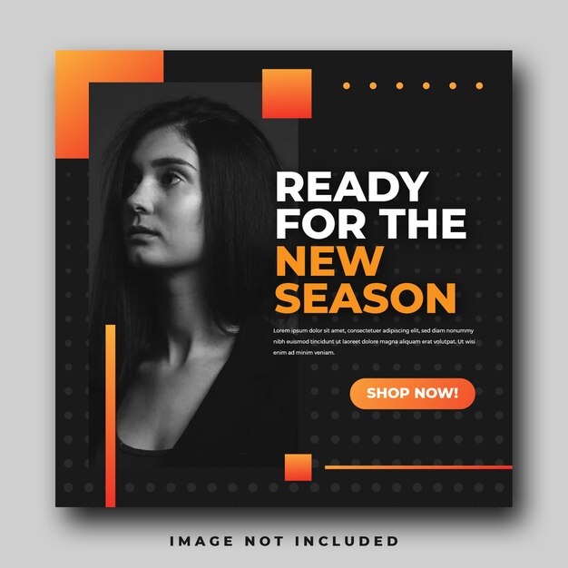 Banner di moda social media instagram feed post