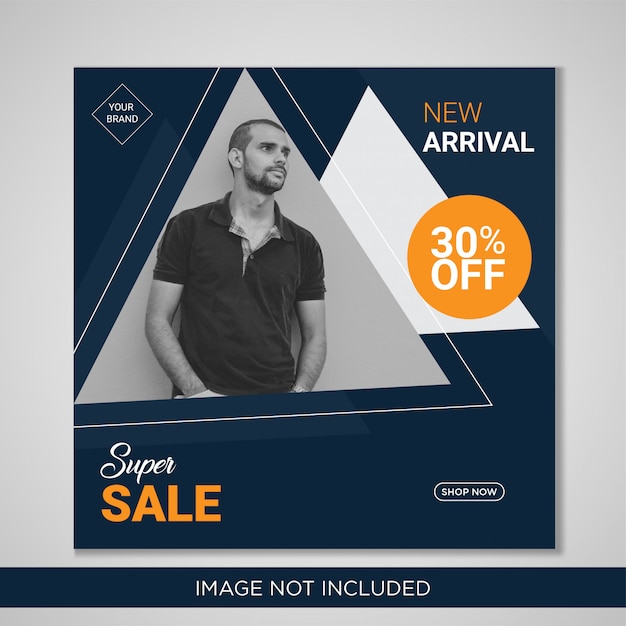 Banner di post moda sui social media