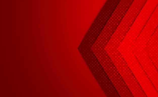 Banner di poster a sfondo rosso astratto